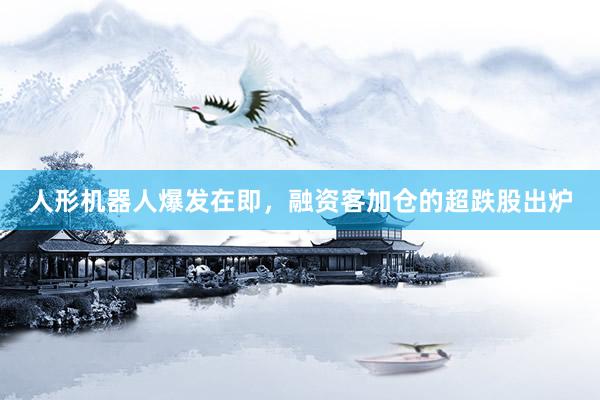 人形机器人爆发在即，融资客加仓的超跌股出炉