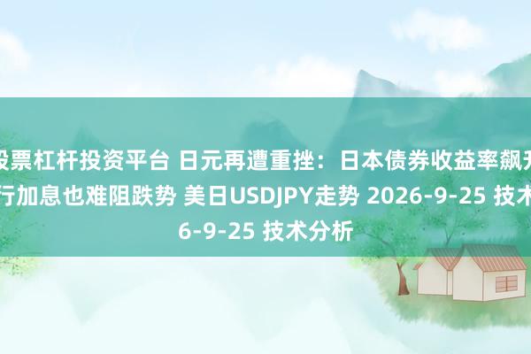 股票杠杆投资平台 日元再遭重挫：日本债券收益率飙升，央行加息也难阻跌势 美日USDJPY走势 2026-9-25 技术分析